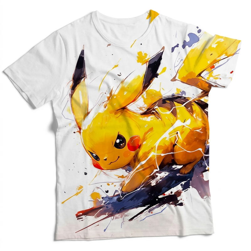 Solike x Pokemon Pikachu T-shirt C (Size XXXL) image 1