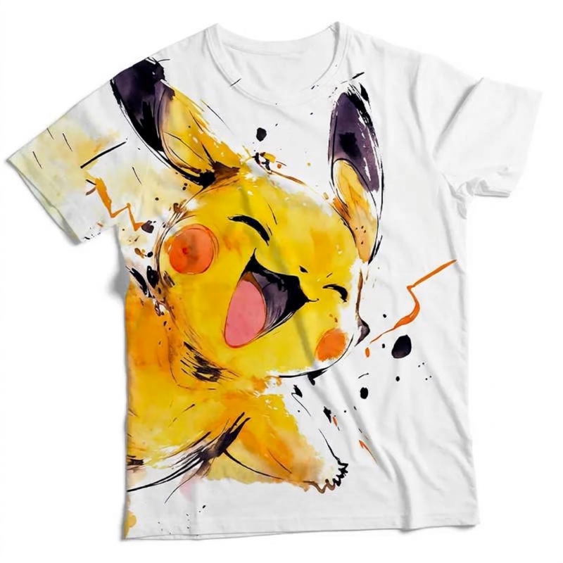 Solike x Pokemon Pikachu T-shirt D (Size L) image 1