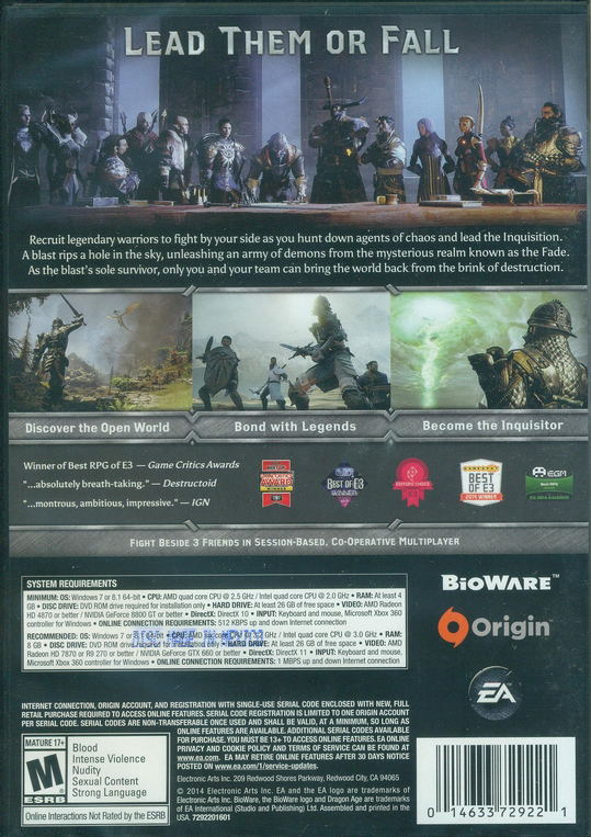 Dragon Age: Inquisition (DVD-ROM) image 2