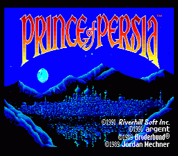 Prince of Persia 대상 PC-Engine Super CD-ROM²