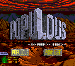 たぶん新品です　POPULOUS THE PROMISED LANDS Populous: The Promised Lands for PC-Engine Super CD-ROM²