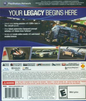 Polyphony Digital Gran Turismo 6, Sony, PlayStation 3, 711719982968 