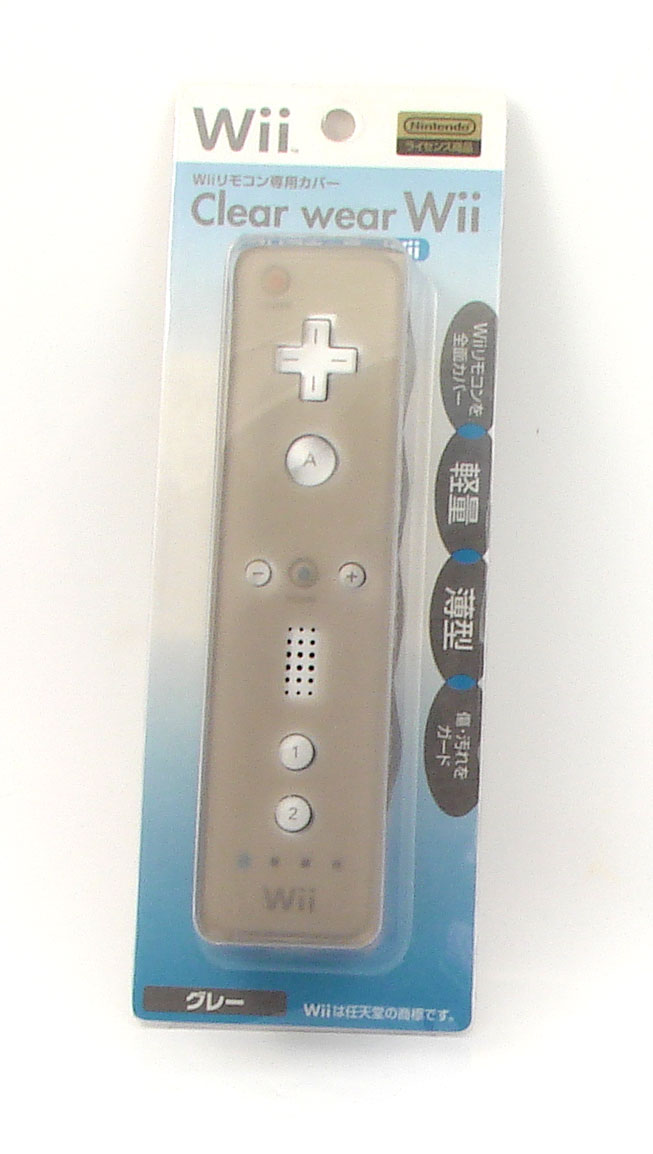 Wii Remote Control Clear Wear Cover (Gray) image 1