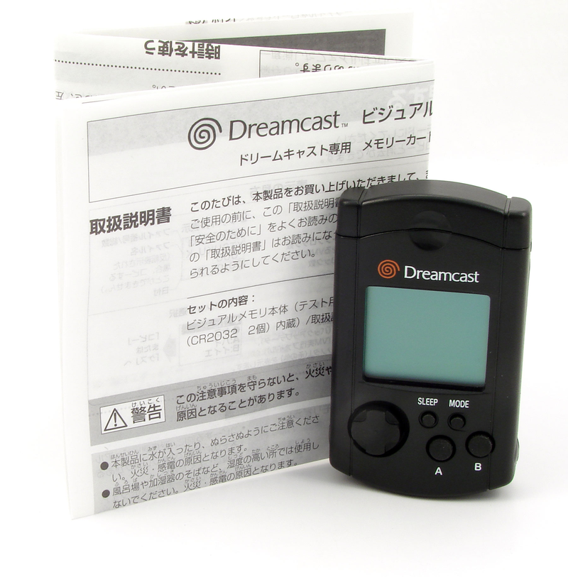 Dreamcast Visual Memory Card VMS/VMU (Pure Black Design) image 2