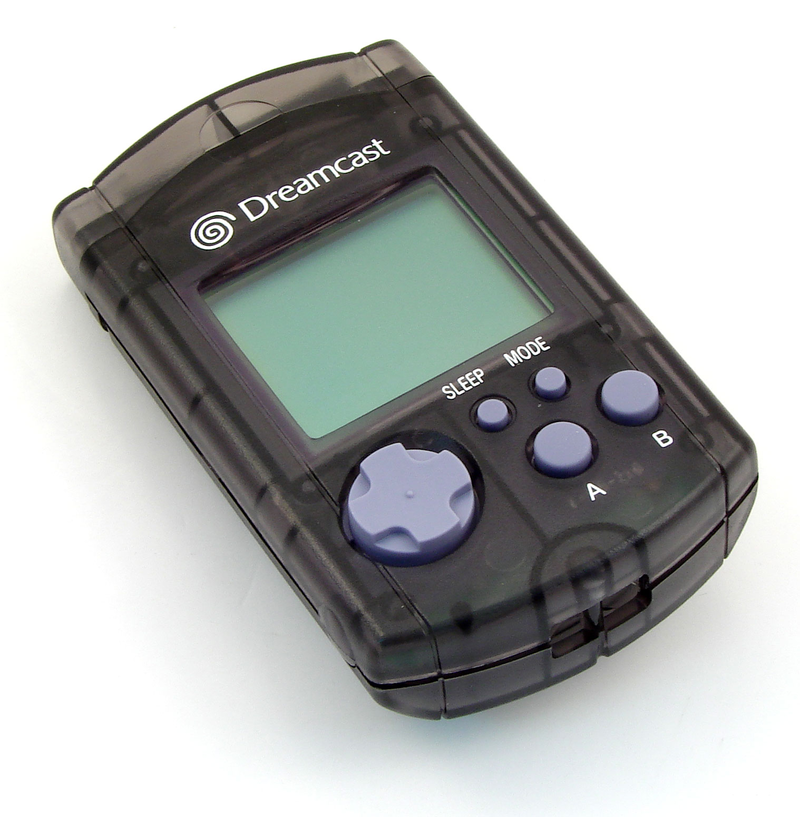 Dreamcast Visual Memory Card VMS/VMU (Clear Black) image 1