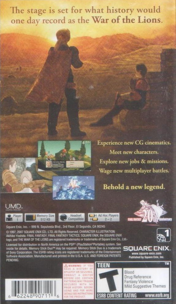 Final Fantasy Tactics: The War of the Lions (Favorites) image 3