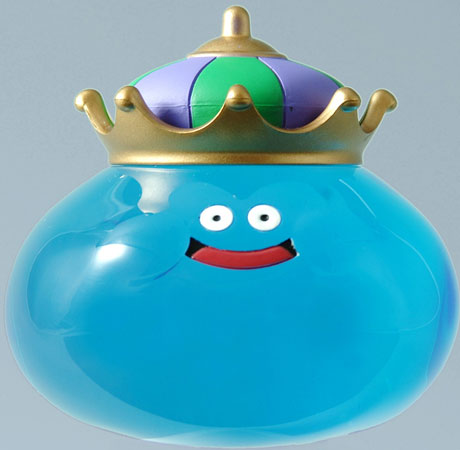 Dragon Quest Smile Slime Crystal Figure - King Slime (Blue) image 1