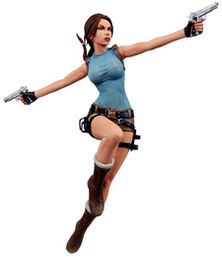 Player Select Lara Croft Tomb Raider Anniversary 7" Action Figure image 1