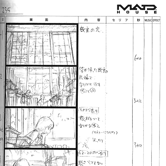 A Girl Who Runs Through Time Mamoru Hosoda Story Board Book image 3