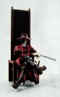 Search & Destroy Vol.1 Hellsing Collection Non Scale Pre-Painted Figure: Alucard (sitting) thumbnail 2