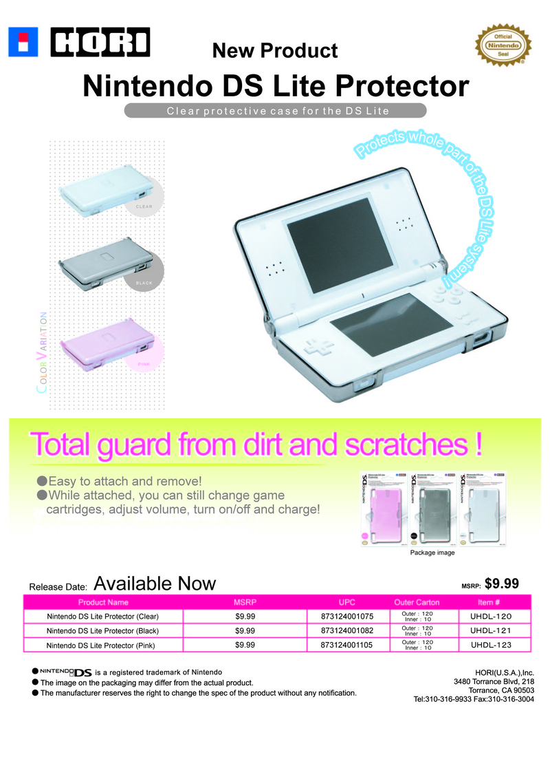 Nintendo DS Lite Protector (Clear) image 2