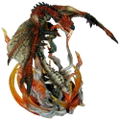 Dynamic Monster Arts Monster Hunter Pre-Painted Statue Fire Dragon thumbnail 1