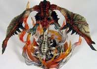 Dynamic Monster Arts Monster Hunter Pre-Painted Statue Fire Dragon