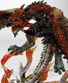 Dynamic Monster Arts Monster Hunter Pre-Painted Statue Fire Dragon