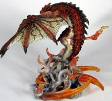 Dynamic Monster Arts Monster Hunter Pre-Painted Statue Fire Dragon image 4