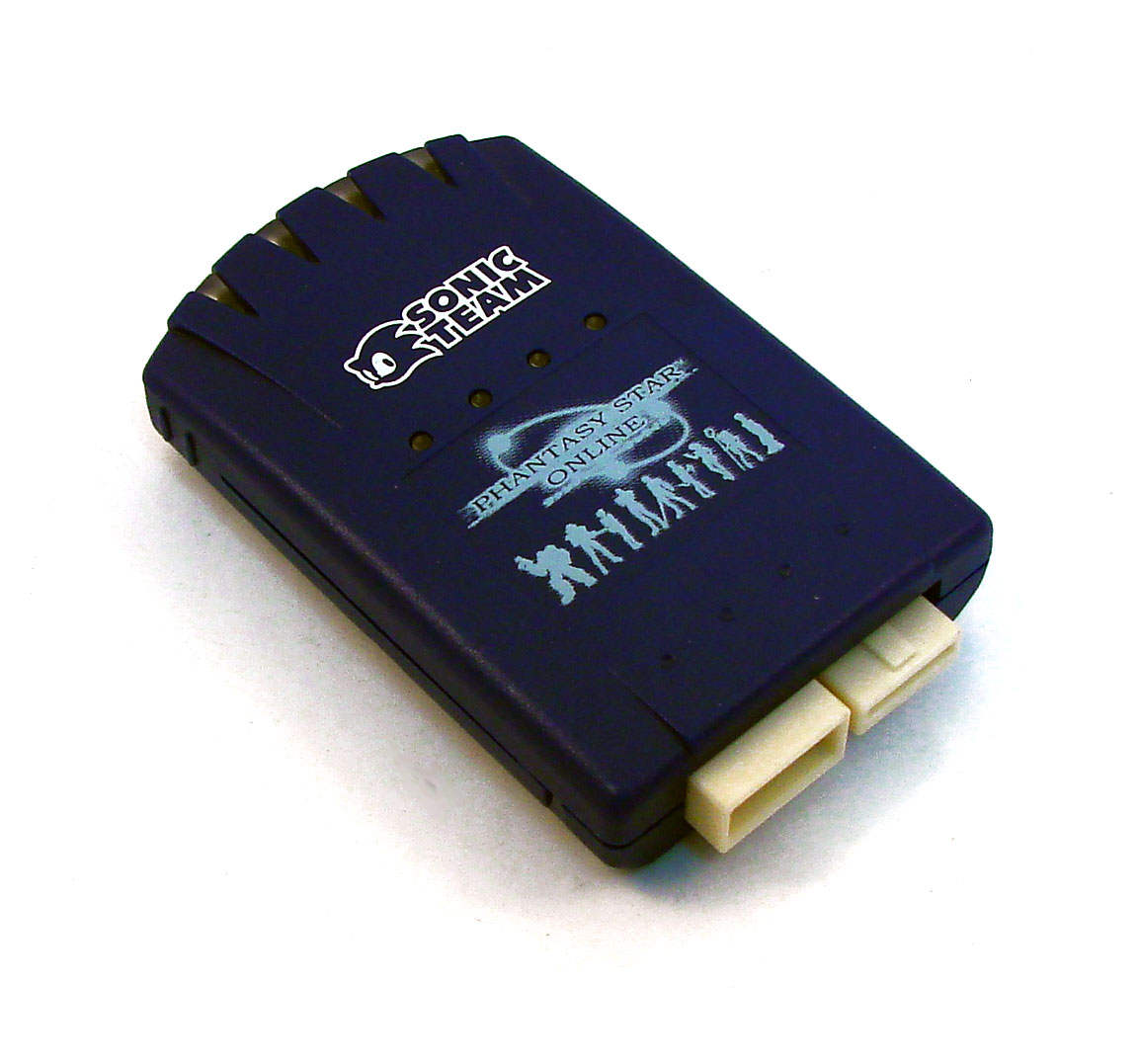 Dreamcast Visual Memory Card 4x VMS/VMU (Phantasy Star Online Design