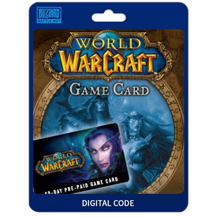 World of Warcraft 60 Days Time Card Prepaid US digital for Windows