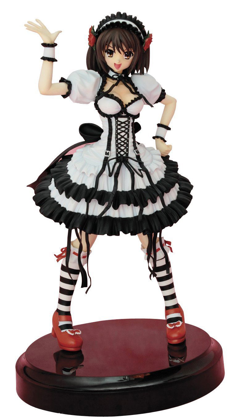 Suzumiya Haruhi no Yuutsu 1/7 Scale Pre-Painted PVC Figure: Suzumiya Haruhi Gothic Lolita Version (Re-run) image 1