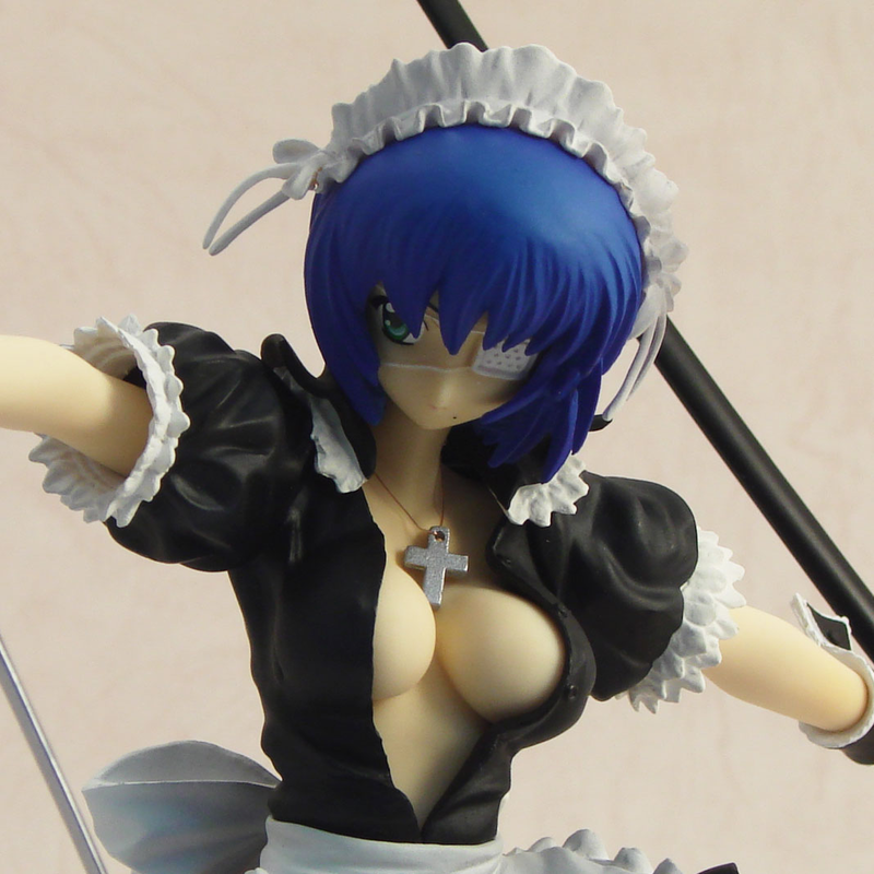 Dragon Destiny Ikkitousen 1/7 Scale PVC Figure: Ryomou Shimei (Maid Version) image 1