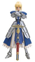Fate/Stay Night Non Scale Pre-Painted PVC Figure: figma Saber (Re-run) thumbnail 1