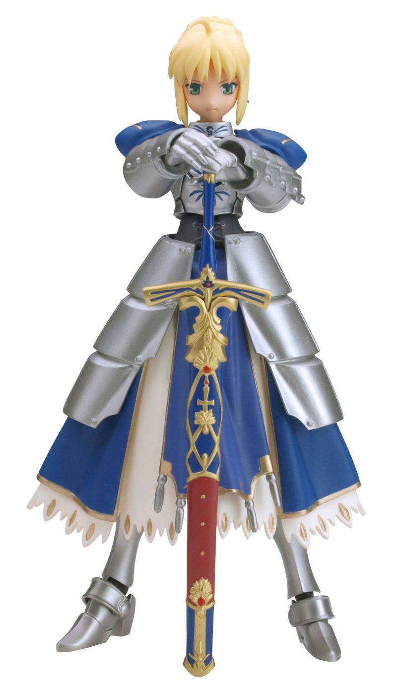 Fate/Stay Night Non Scale Pre-Painted PVC Figure: figma Saber (Re-run) image 1