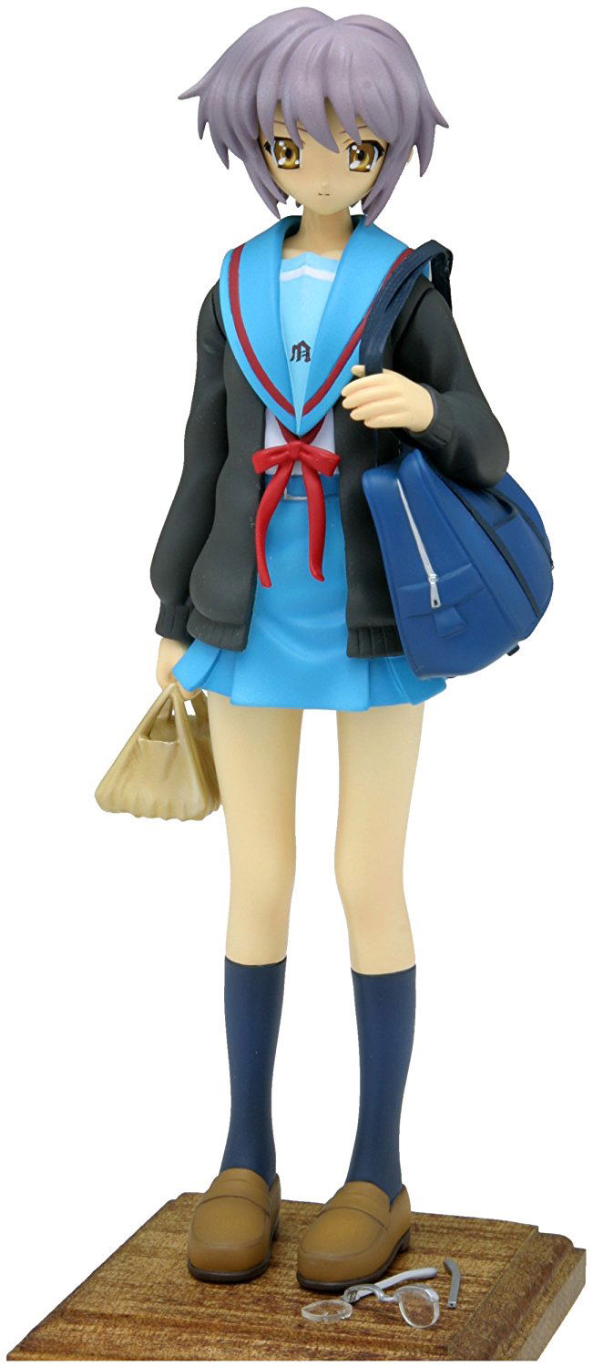 Melancholy of Haruhi Suzumiya 1/10 Scale Pre-Painted PVC Figure: Nagato Yuki (School Uniform Version) image 1