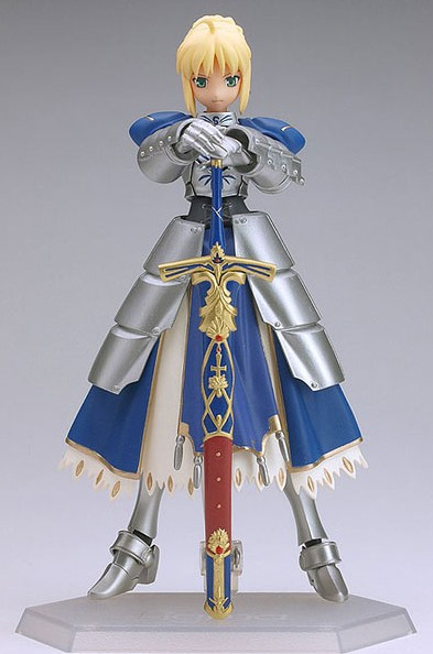 Fate/Stay Night Non Scale Pre-Painted PVC Figure: figma Saber (Re-run) image 2