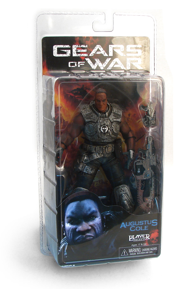 Gears of War Series 1 Pre-Painted Action Figure: Augustus Cole image 2