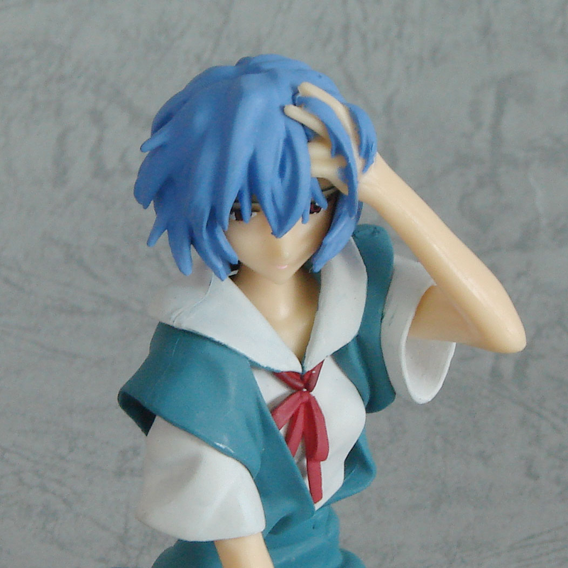 Neon Genesis Evangelion Non Scale Pre-Painted Figure: Rei (School Uniform with Biscuit) image 2