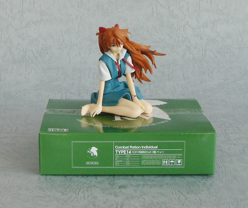 Neon Genesis Evangelion Non Scale Pre-Painted Figure: Asuka (School Uniform with Biscuit) image 3
