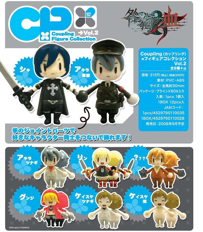 Togainu no Chi: True Blood Coupling x Vol. 2 Non Scale Pre-Painted PVC Trading Figure image 1