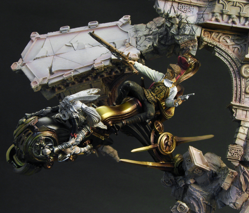Final Fantasy XII Sculpture Arts Pre-Painted PVC Statue: Balthier & Fran image 2