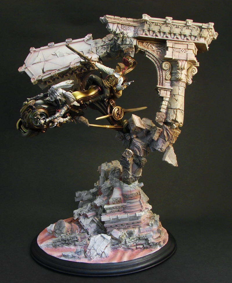 Final Fantasy XII Sculpture Arts Pre-Painted PVC Statue: Balthier & Fran image 1