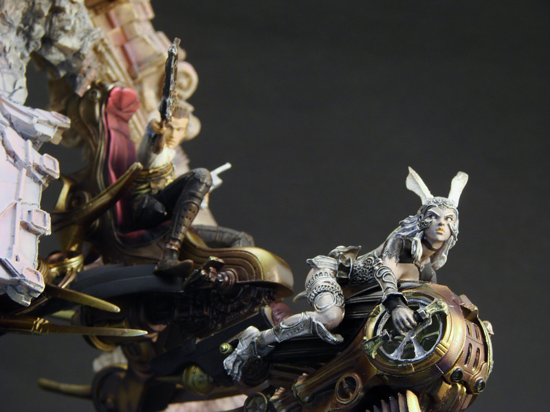 Final Fantasy XII Sculpture Arts Pre-Painted PVC Statue: Balthier & Fran image 3
