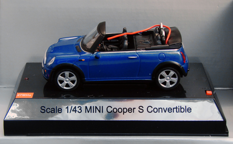 MJX R/C Technic 1/43 Scale Mini Cooper S Convertible (Blue) image 1