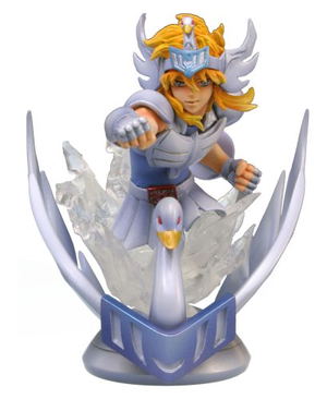 Super Figure Saint Seiya Gold Sign of The Zodiac Non Scale Pre-Painted Statue: Cygnus Hyoga_