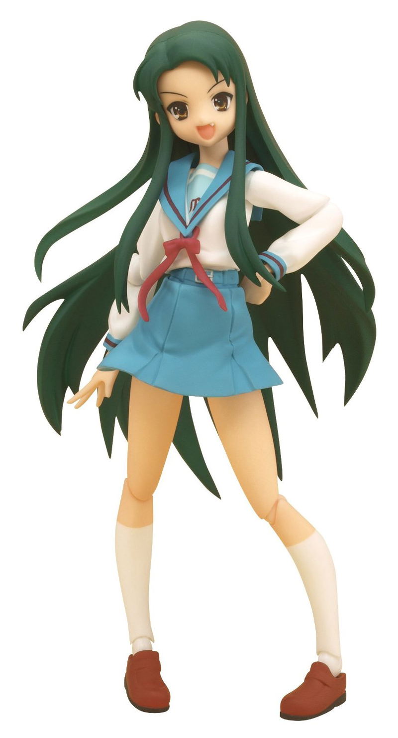 Suzumiya Haruhi no Yuutsu Non Scale Pre-Painted PVC Figure: figma Tsuruya-San image 1