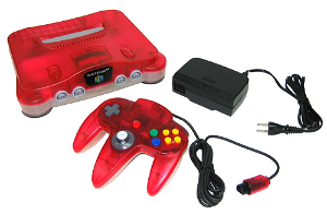 Nintendo 64 Console - clear red