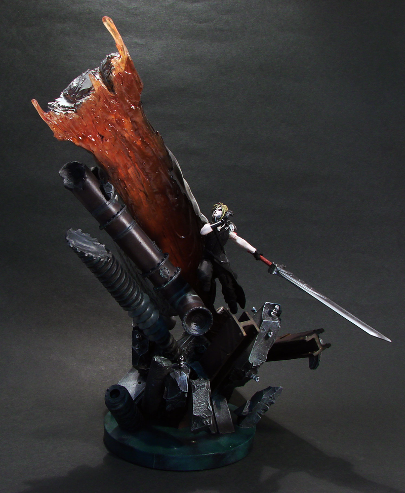 Final Fantasy VII Advent Child Pre-Painted Polystone Statue: Cloud image 2