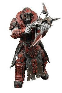 Gears of War Series 2 Pre-Painted Action Figure: Theron Sentinel (Helmet) image 1