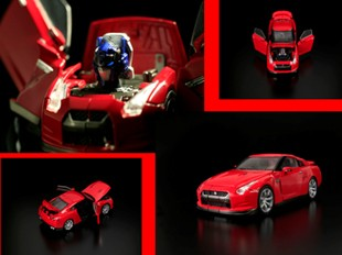 Transformers 1/32 Scale Pre-Painted Action Figure: Alternity Nissan GTR (Vibrant Red) image 2