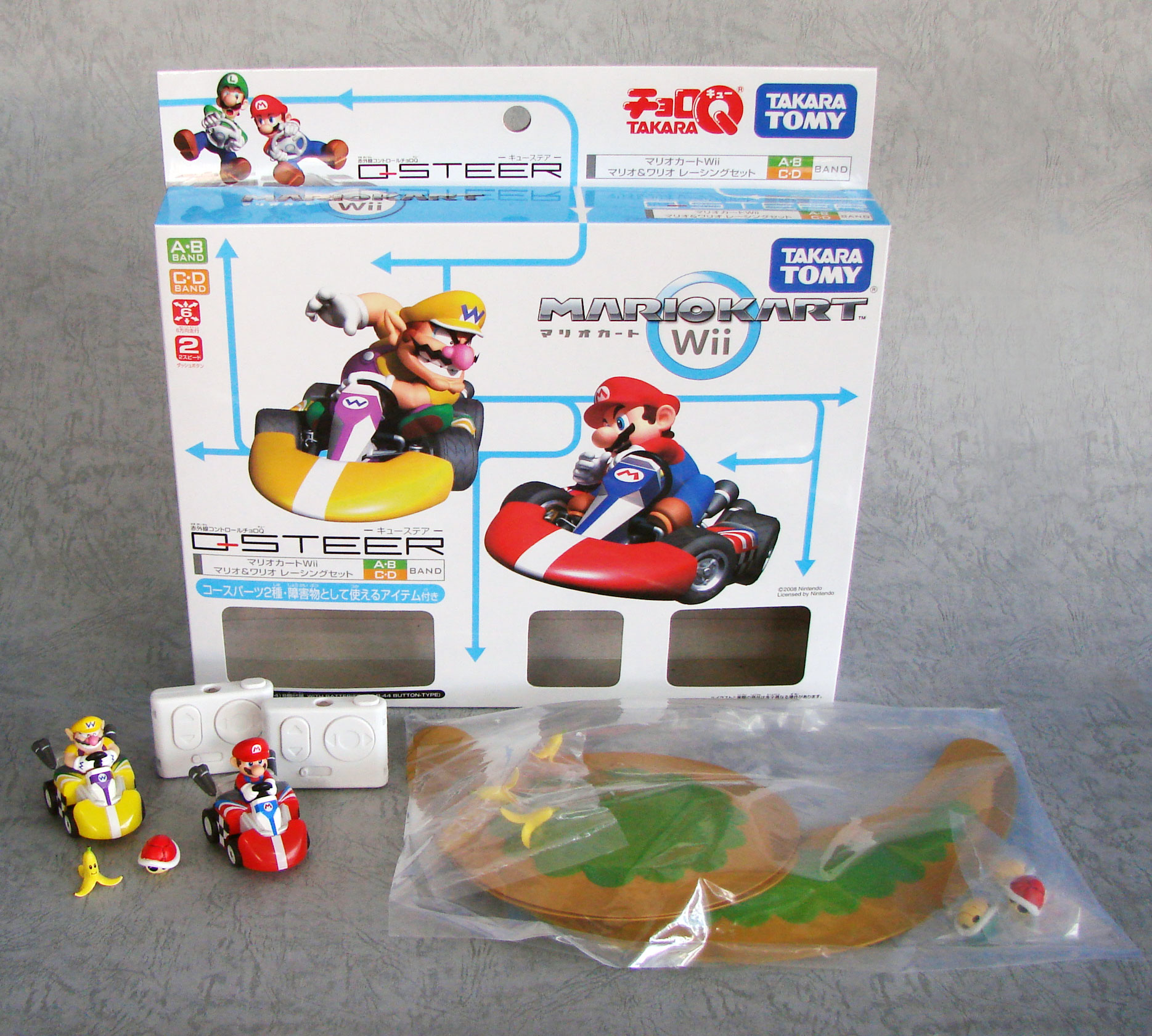 Q Steer R/C Mario Kart Wii Set: Mario and Wario