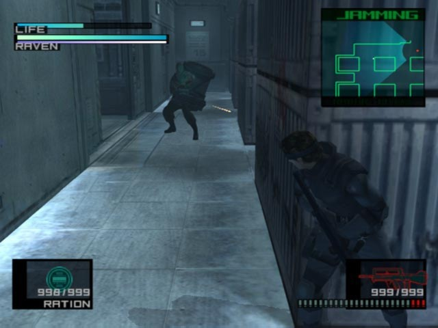 GameCube版Twin SnakesのShadow Moses通路。Play-Asia掲載資料。