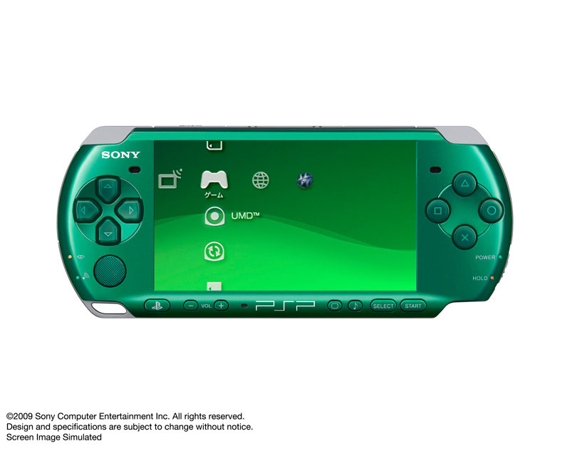 PSP PlayStation Portable Slim & Lite - Spirited Green (PSP-3000SG) image 1