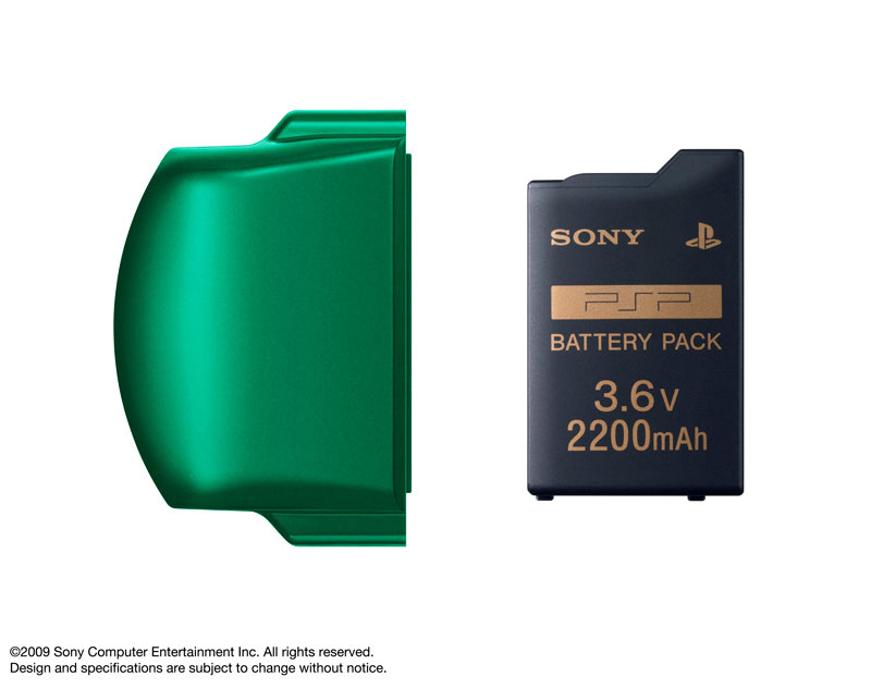 PSP PlayStation Portable Battery Pack [2200mAh] (Spirited Green) image 1