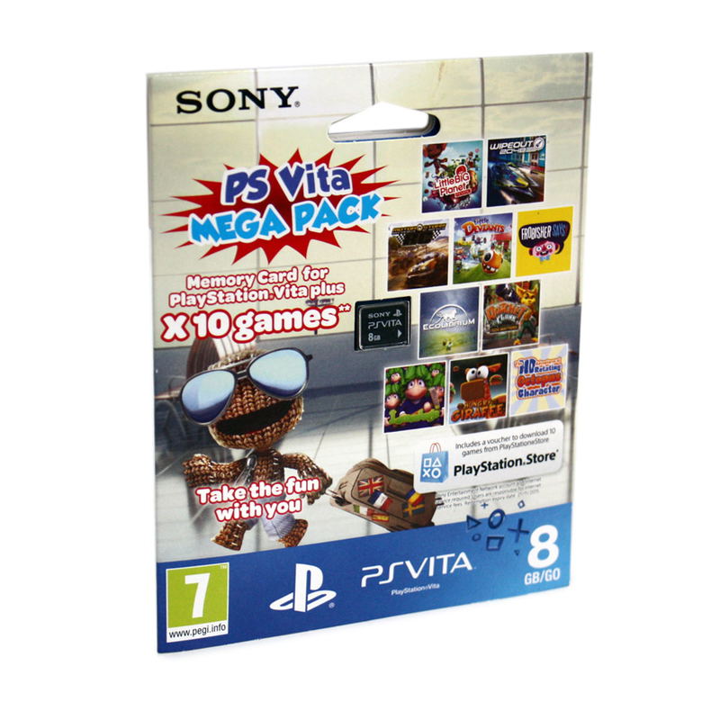 PS Vita Mega Pack (Includes 10 Games and 8GB Memory Card) image 1