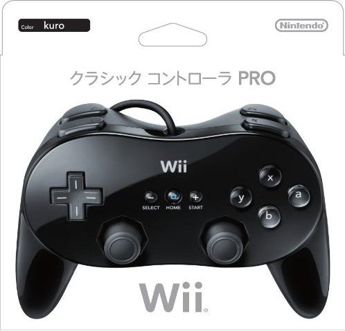 Wii Classic Controller Pro (Black) for Nintendo Wii - Bitcoin 
