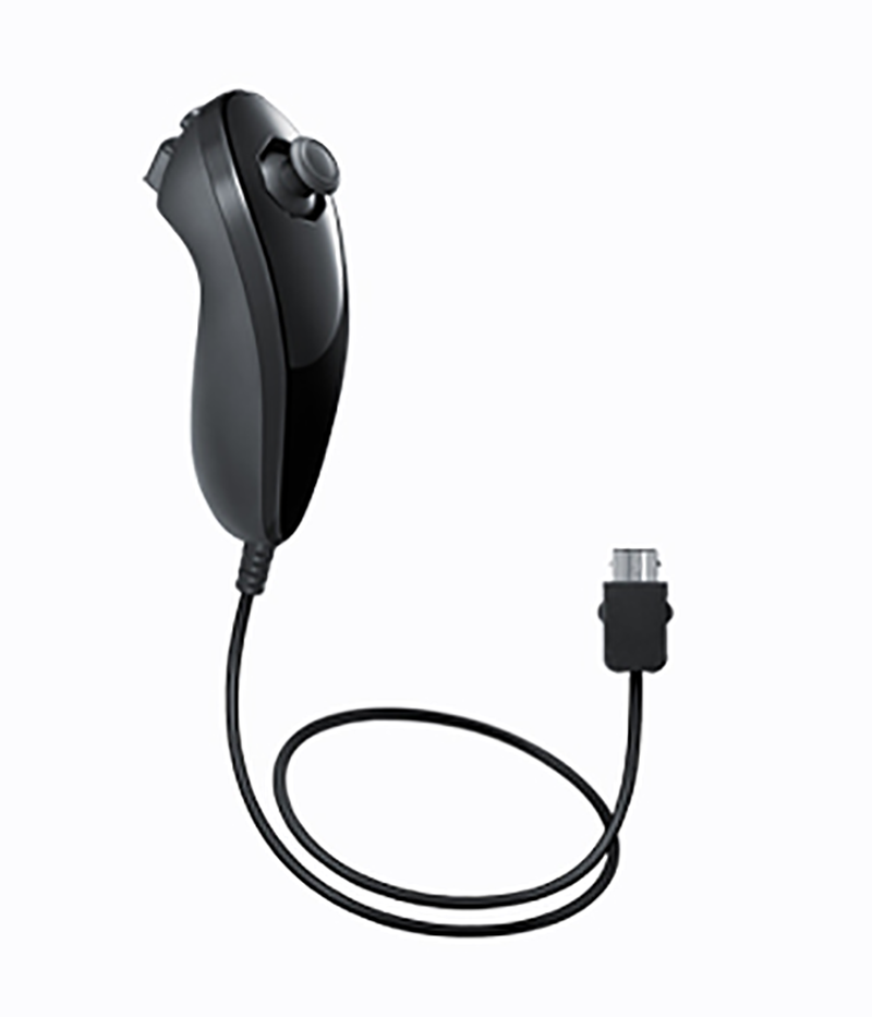 Wii Nunchuk Controller (Black) image 1