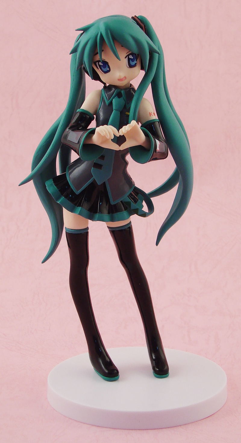 Lucky Star OVA EX Pre-Painted PVC Figure: Hiiragi Kagami (Miku Version) image 2
