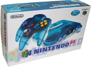 Nintendo 64 Console - clear blue_